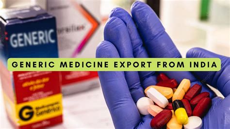 how are generic drugs exported from india